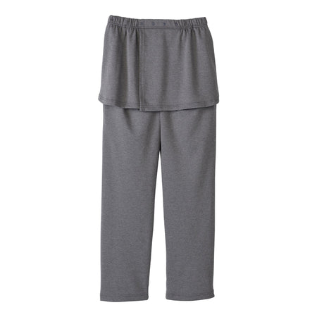 Silverts® Women's Open Back Soft Knit Pant, Heather Gray, Small