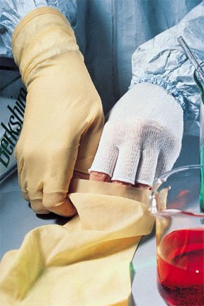 Glove Liner BCR® Half-Finger Polyester White Regular