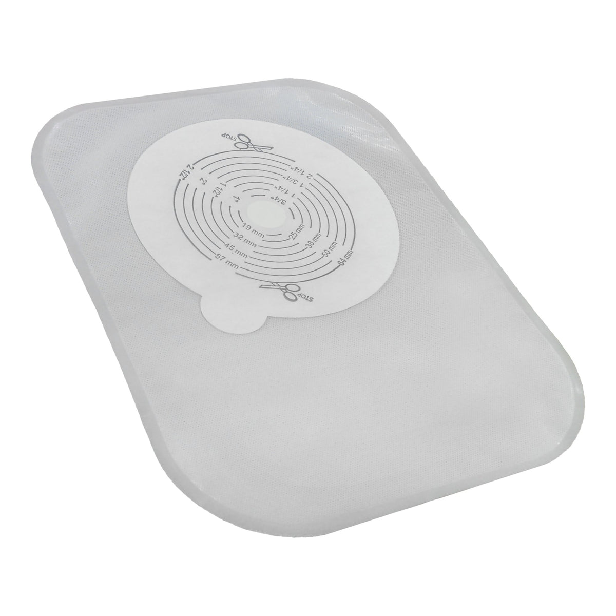 Securi-T™ One-Piece Closed End Transparent Filtered Ostomy Pouch, 8 Inch Length, 1/2 to 2½ Inch Stoma