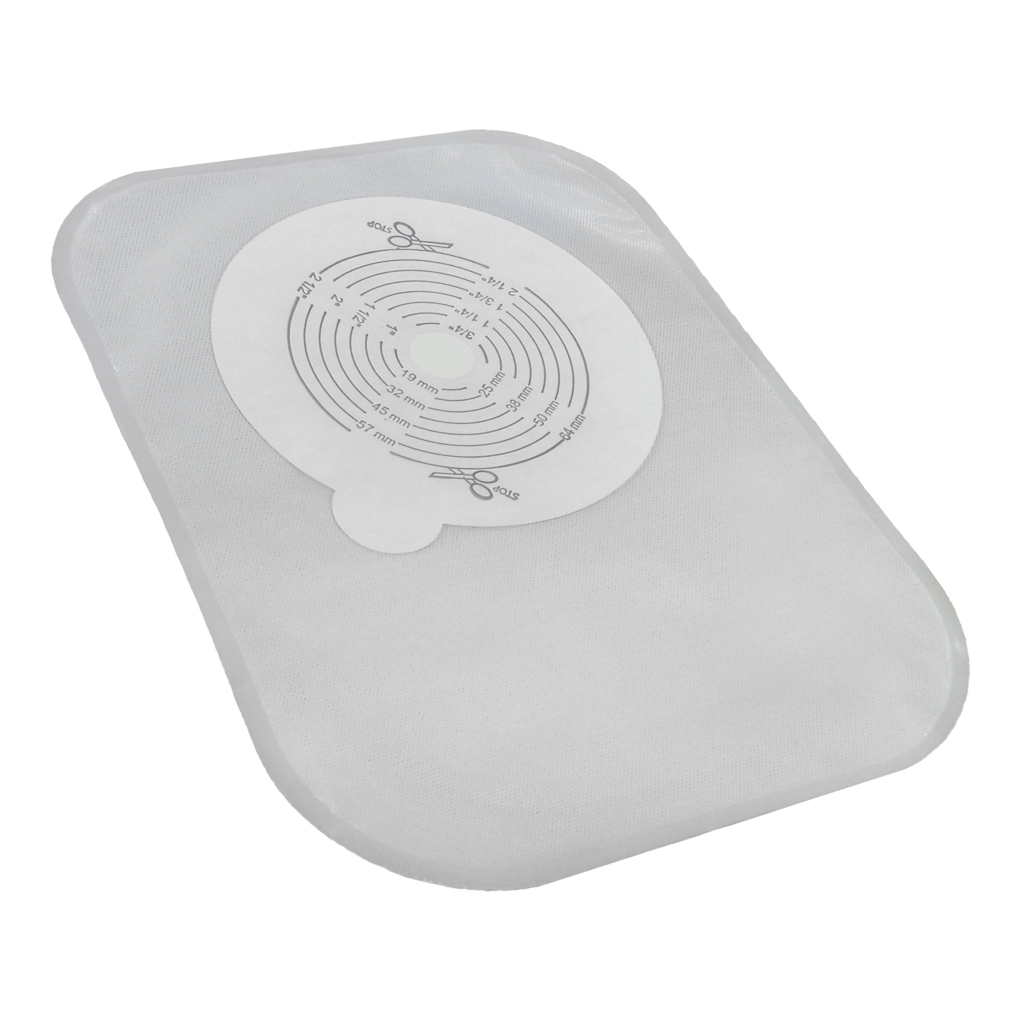Securi-T™ One-Piece Closed End Transparent Filtered Ostomy Pouch, 8 Inch Length, 1/2 to 2½ Inch Stoma