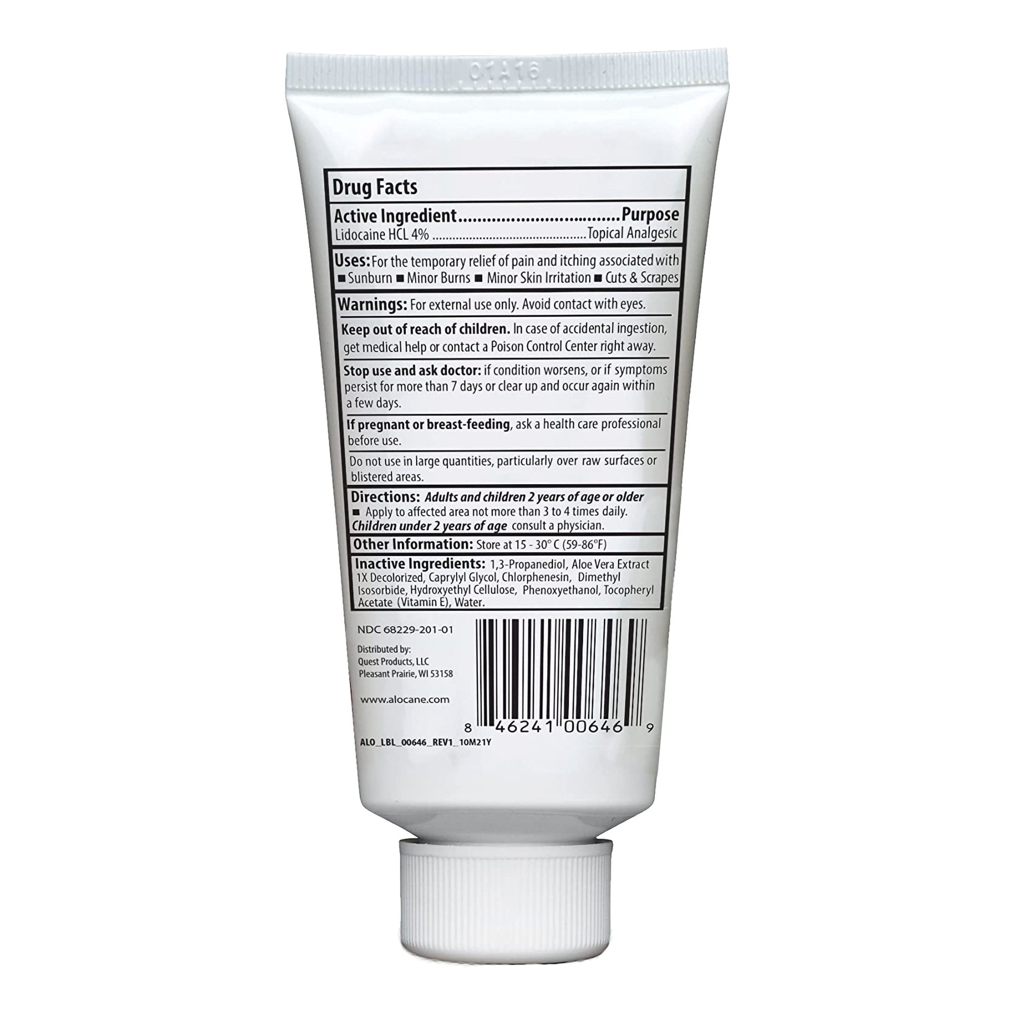 Alocane Emergency Burn Gel, Maximum Strength