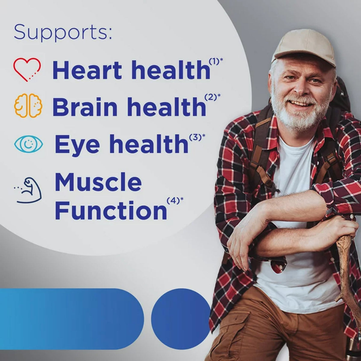 Multivitamin Supplement Centrum® Men 50+ Tablet 160 per Bottle