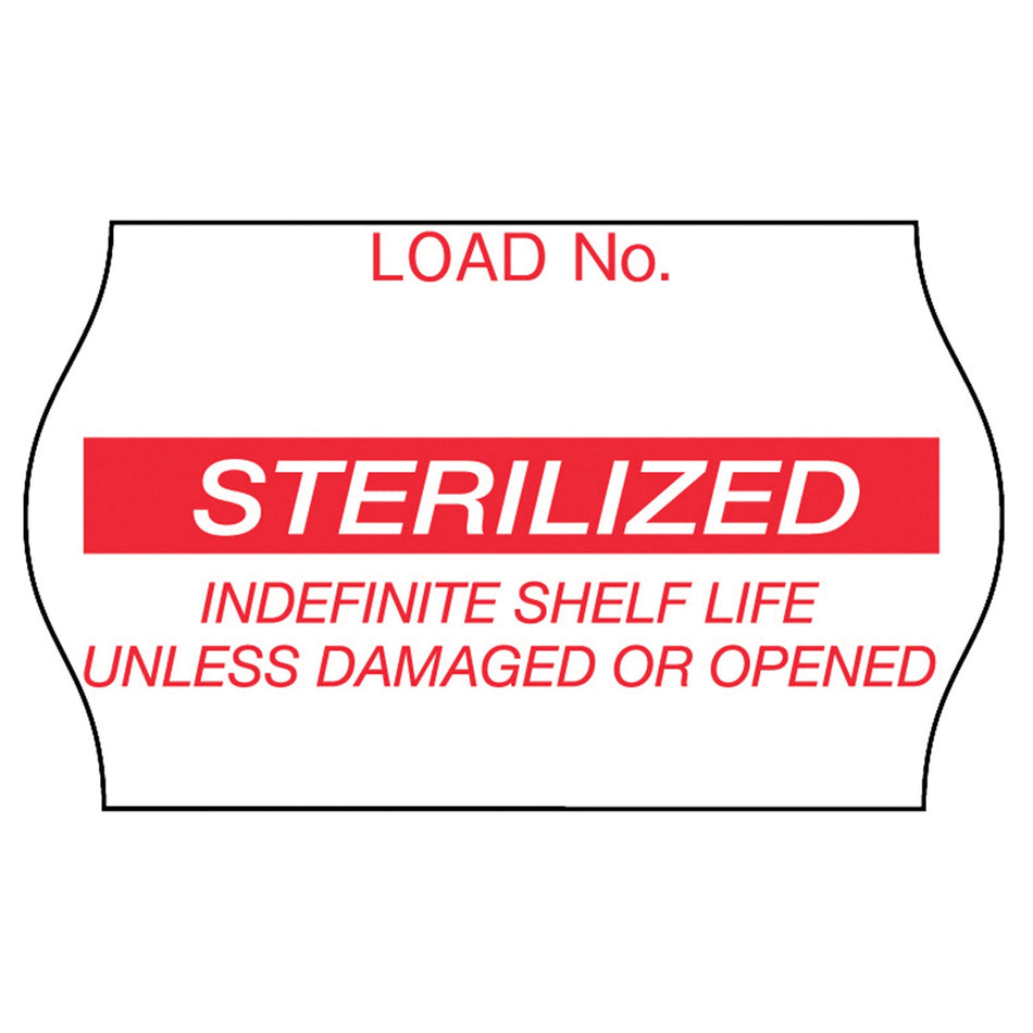 Pre-Printed Label Comply™ Laboratory Use Red Label Sterilized Red Sterilization Label 5/8 X 1-1/8 Inch
