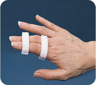Finger Wrap Splint Bird & Cronin® Buddy Splint Adult Small Hook and Loop Strap Closure Finger White