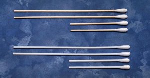 Swabstick Cotton Tip Wood Shaft 6 Inch Length Sterile 2 per Pack - Wound Care>General Wound Care>Applicators>Applicators a...