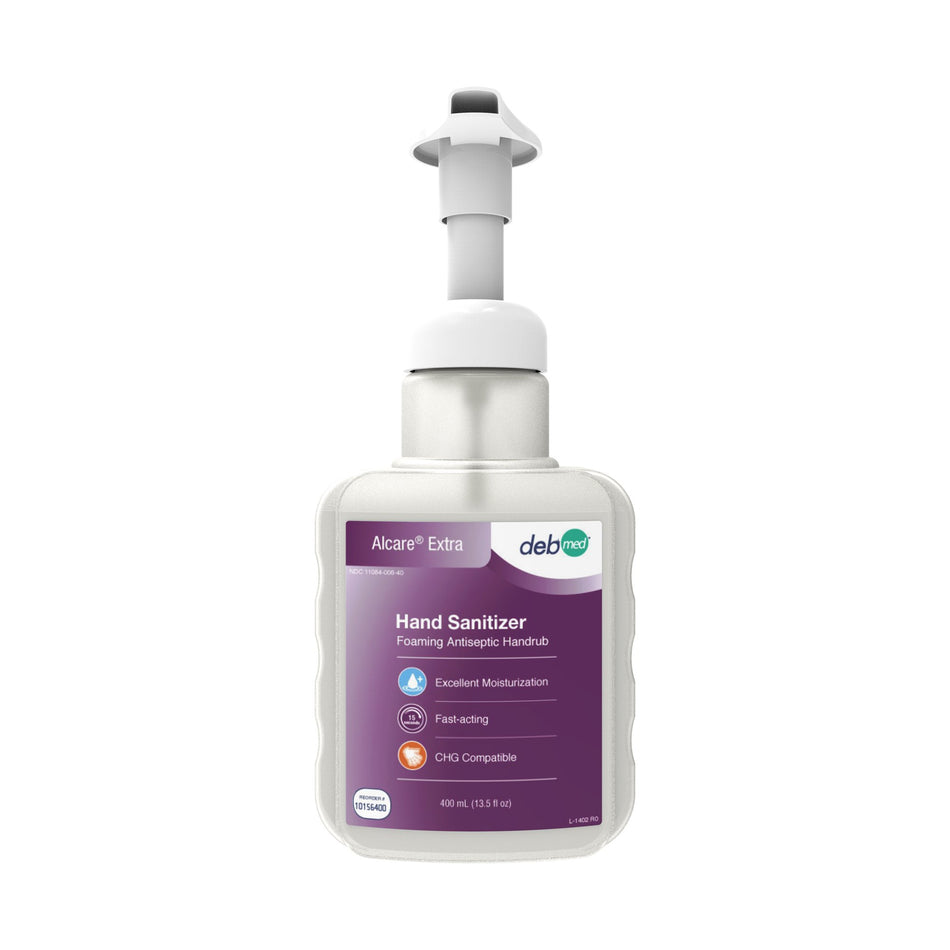 Alcare® Extra Foaming Antiseptic Handrub Hand Sanitizer, 400 mL Pump Bottle - Personal Hygiene>Skin Care>Hand Sanitizers -...