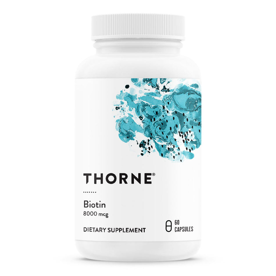 Dietary Supplement THORNE® Biotin Biotin 8 mg Capsule 60 per Bottle
