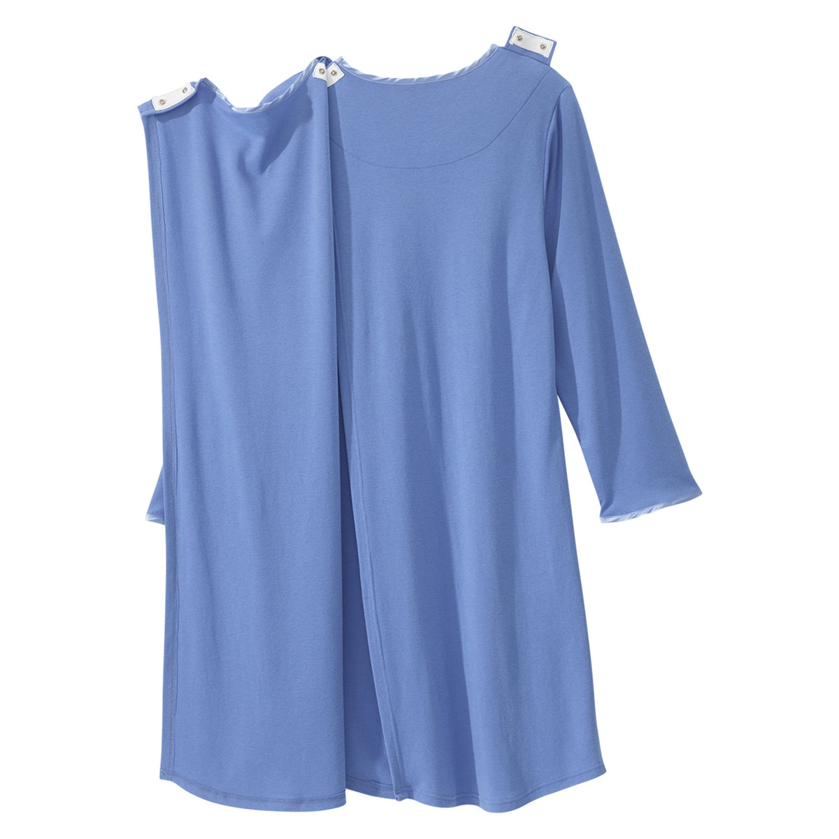 Silverts® Shoulder Snap Patient Exam Gown, Medium, Blue
