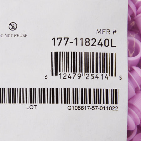 McKesson Lavender Tube Closure for use with 13 mm Blood Drawing Tubes, Glass Test Tubes, Plastic Culture Tubes