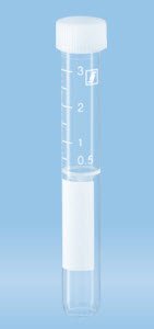Venous Blood Collection Tube Plain 3.5 mL Screw Cap Polypropylene Tube
