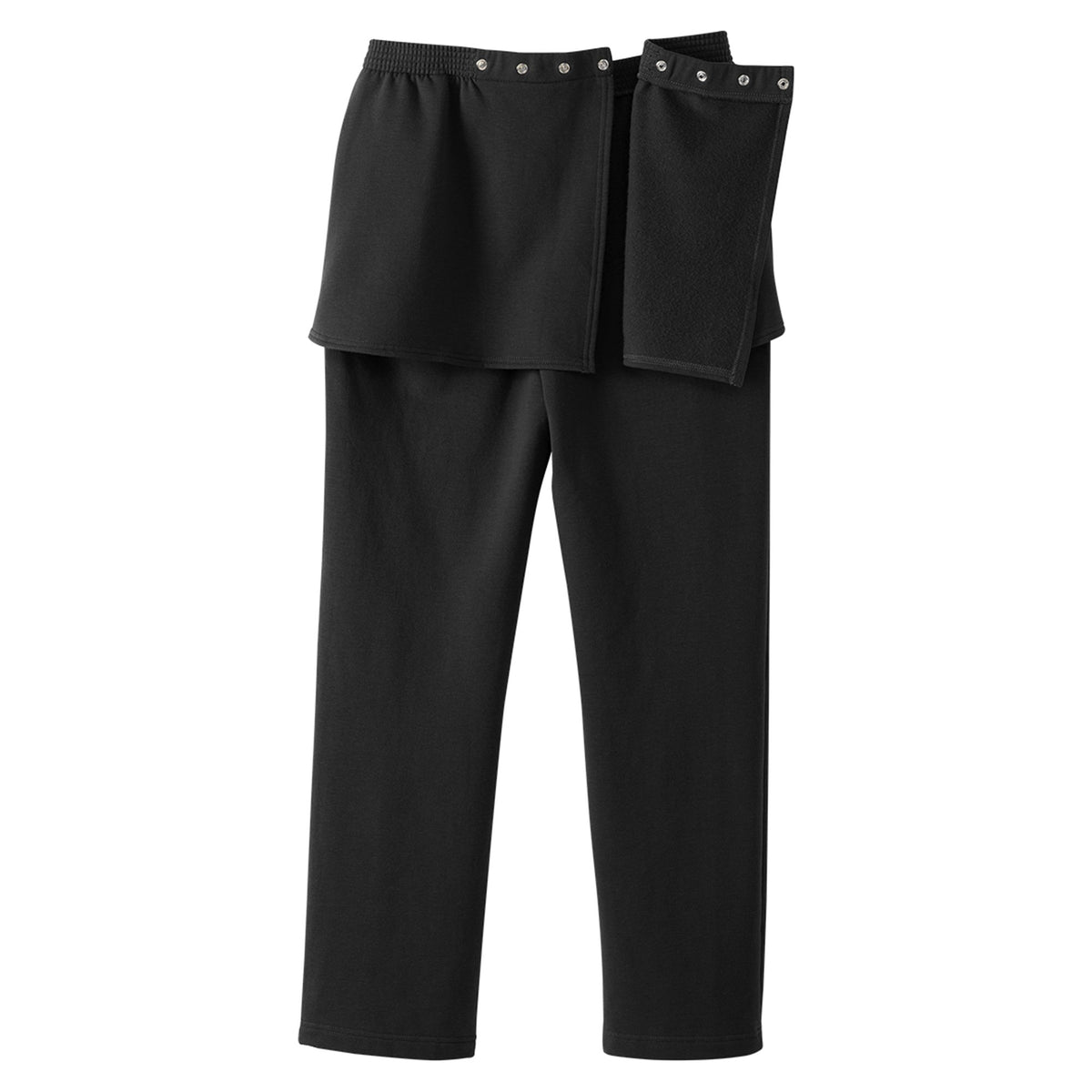 Silverts® Women's Open Back Fleece Pant, Black, 3X-Large
