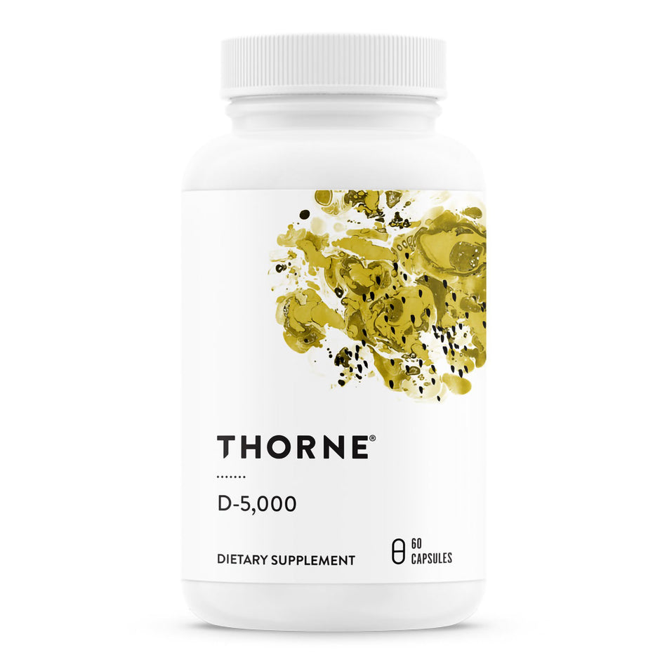 Vitamin Supplement THORNE® D-5,000 Vitamin D3 125 mcg Strength Capsule 60 per Bottle