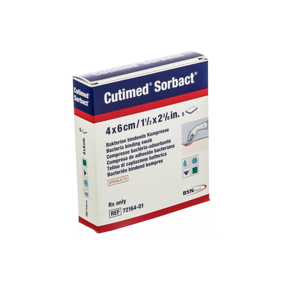 Antimicrobial Mesh Dressing Cutimed® Sorbact® 1-3/5 X 2-2/5 Inch Rectangle Sterile