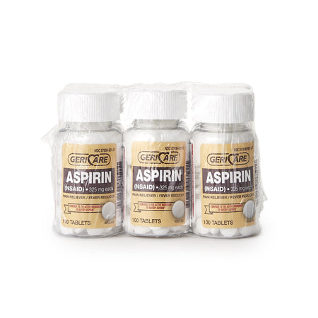 Pain Relief McKesson Brand 325 mg Strength Aspirin Tablet 100 per Bottle