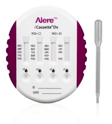 Drugs of Abuse Test Kit iCassette® Dx AMP, BAR, BZO, COC, MDMA, OPI 300, OXY, PCP, PPX, TCA, THC 25 Tests CLIA Waived