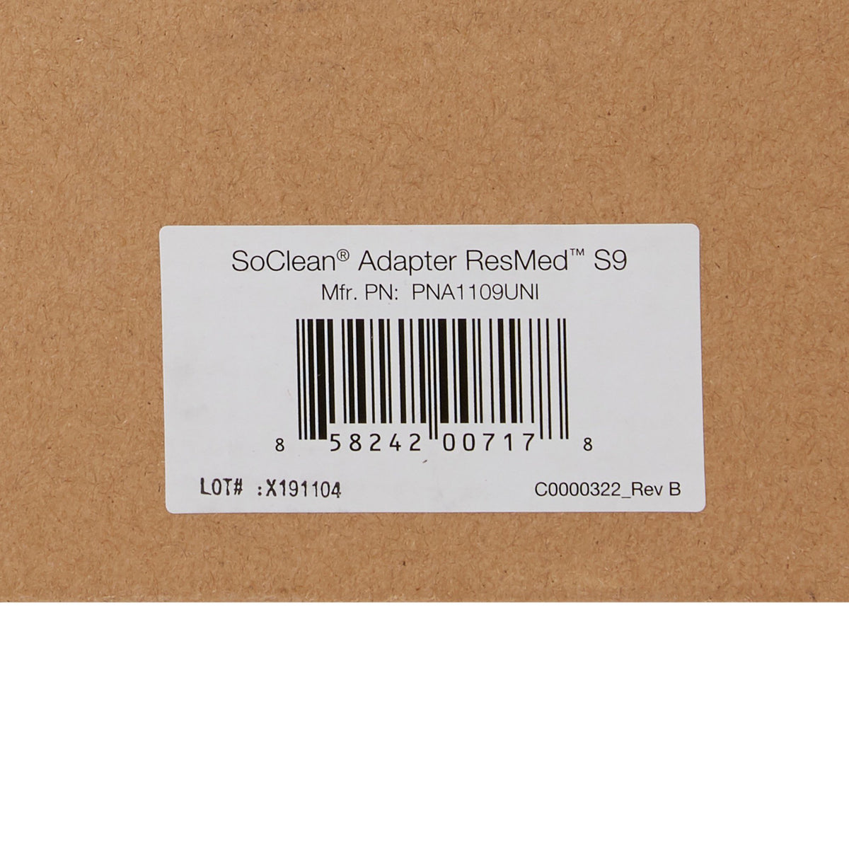 CPAP Sanitizing Unit Adapter SoClean® 5-3/4 X 2-1/2 X 6-3/4 Inch