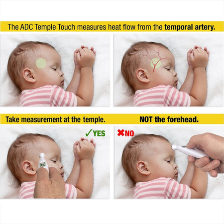 Temporal Contact Thermometer Adtemp™ Temporal Probe Handheld