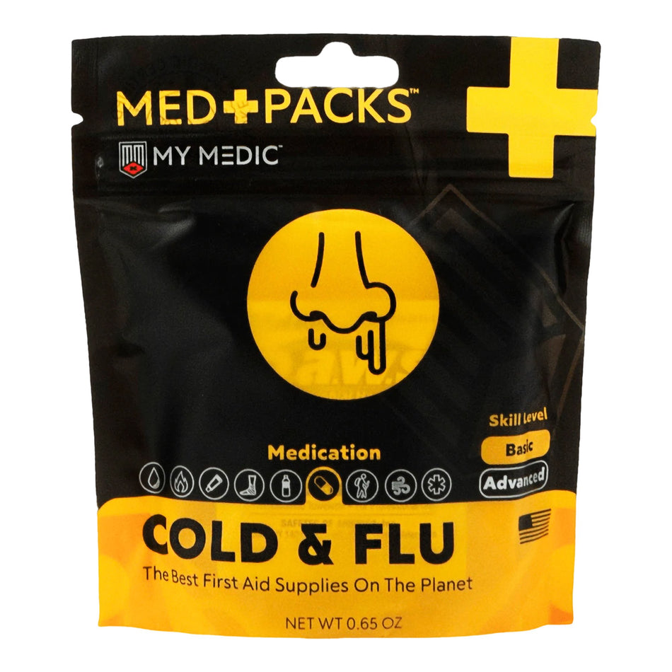First Aid Kit My Medic™ MED PACKS Cold & Flu Plastic Pouch