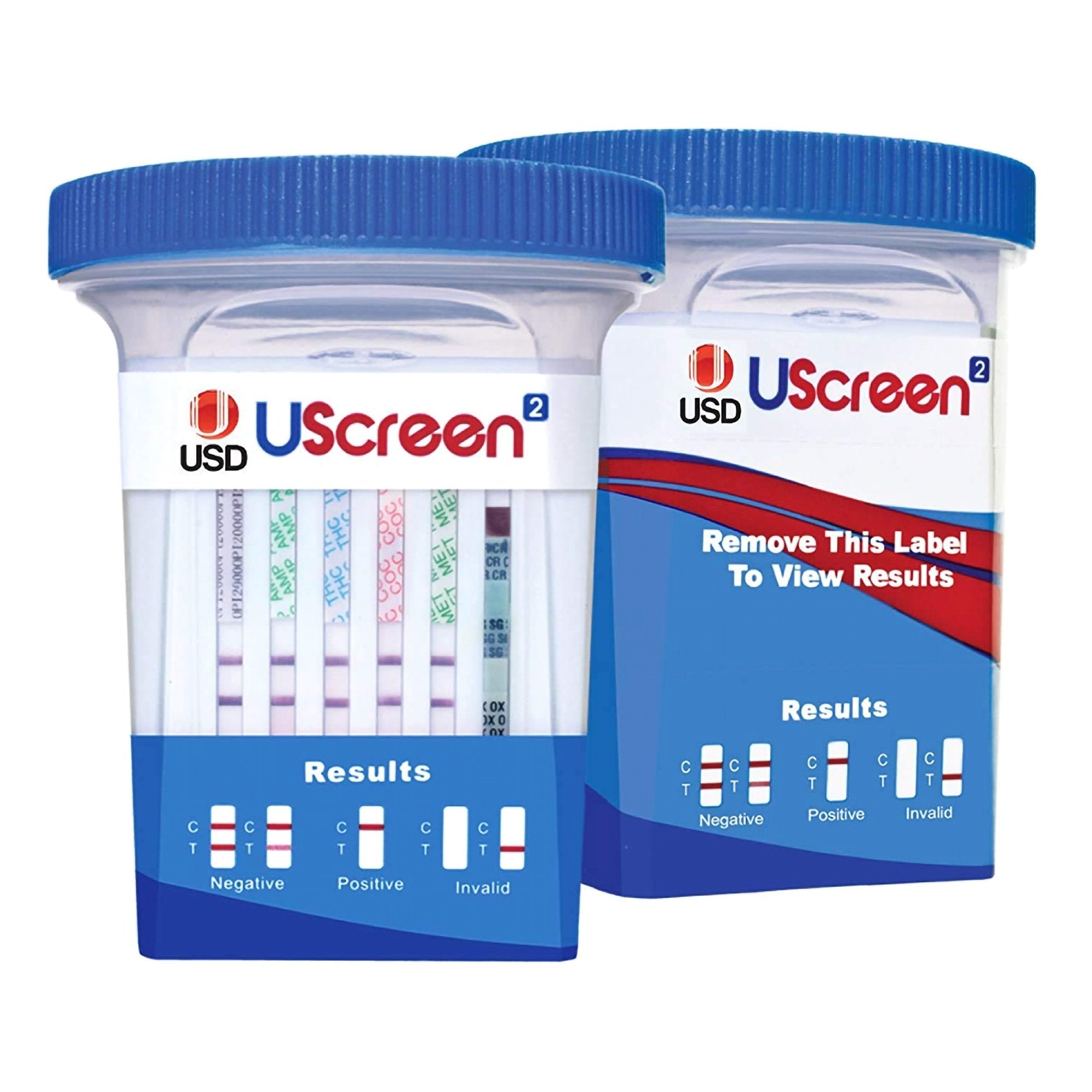 Drugs of Abuse Test Kit UScreen²® 12-Drug Panel with Adulterants AMP, BAR, BUP, BZO, COC, mAMP/MET, MDMA, MOP, MTD, OXY, PCP, THC (CR, pH, SG) Urine Sample 25 Tests CLIA Waived