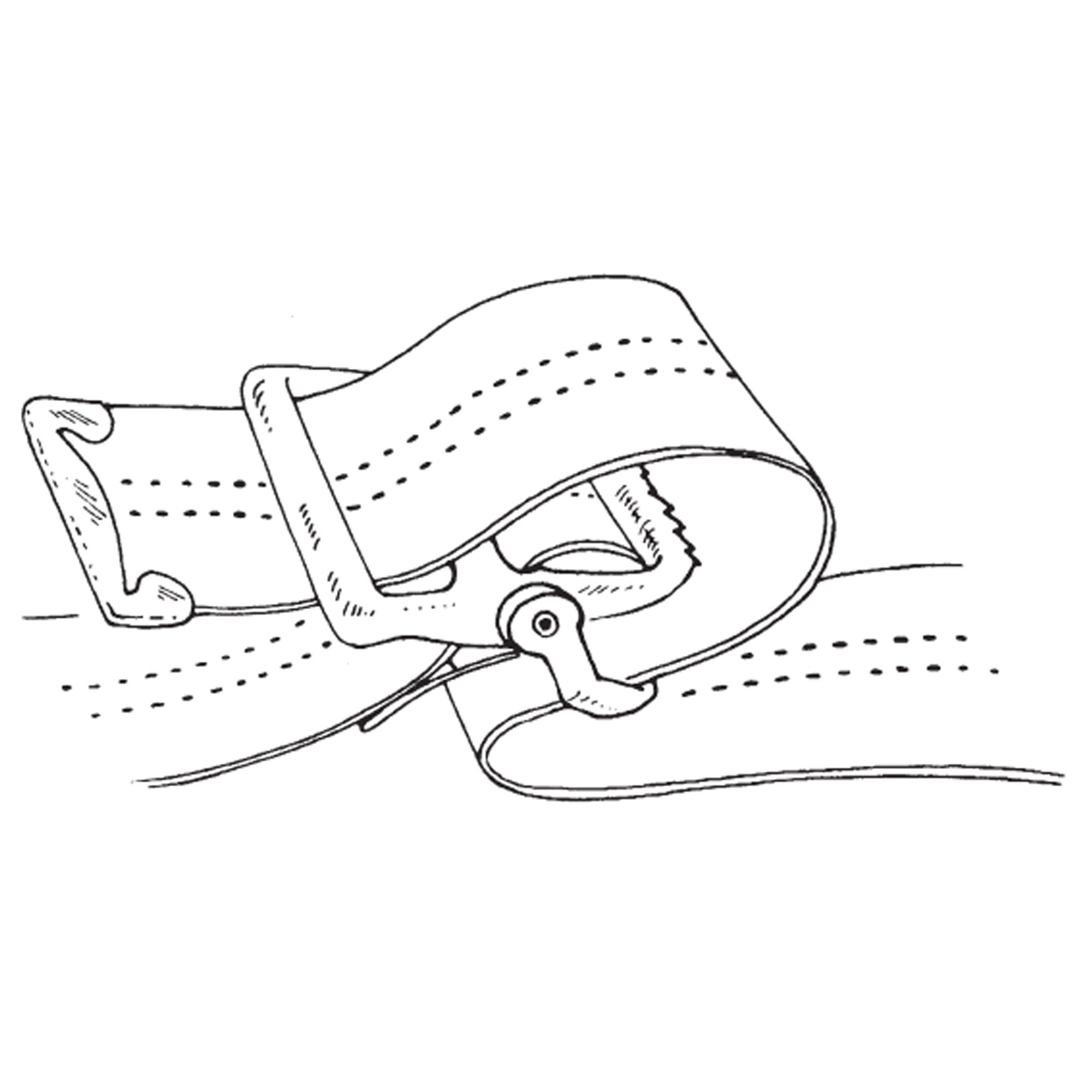 Gait Belt SkiL-Care™ 60 Inch Length Pastel Stripe Cotton