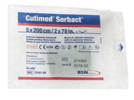Antimicrobial Mesh Dressing Cutimed® Sorbact® 2 X 78-7/10 Inch Ribbon Sterile