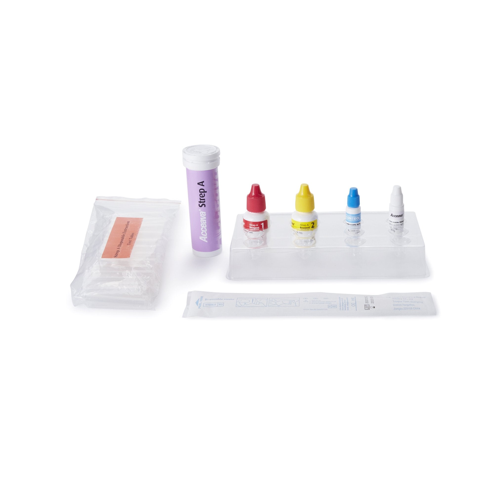 Respiratory Test Kit Acceava® Strep A Test 50 Tests CLIA Waived