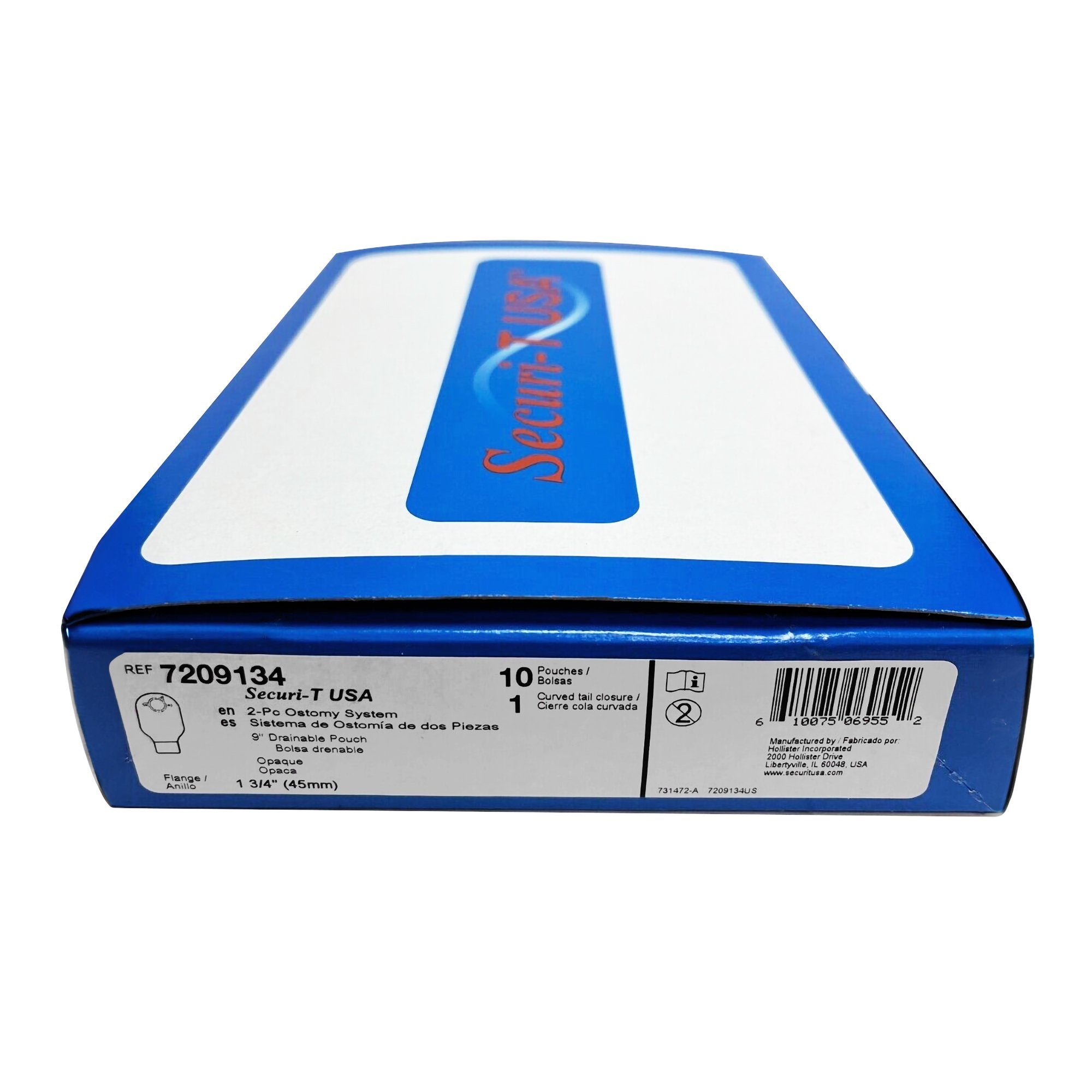 Ostomy Pouch Securi-T™ Two-Piece System 9 Inch Length Without Barrier Drainable