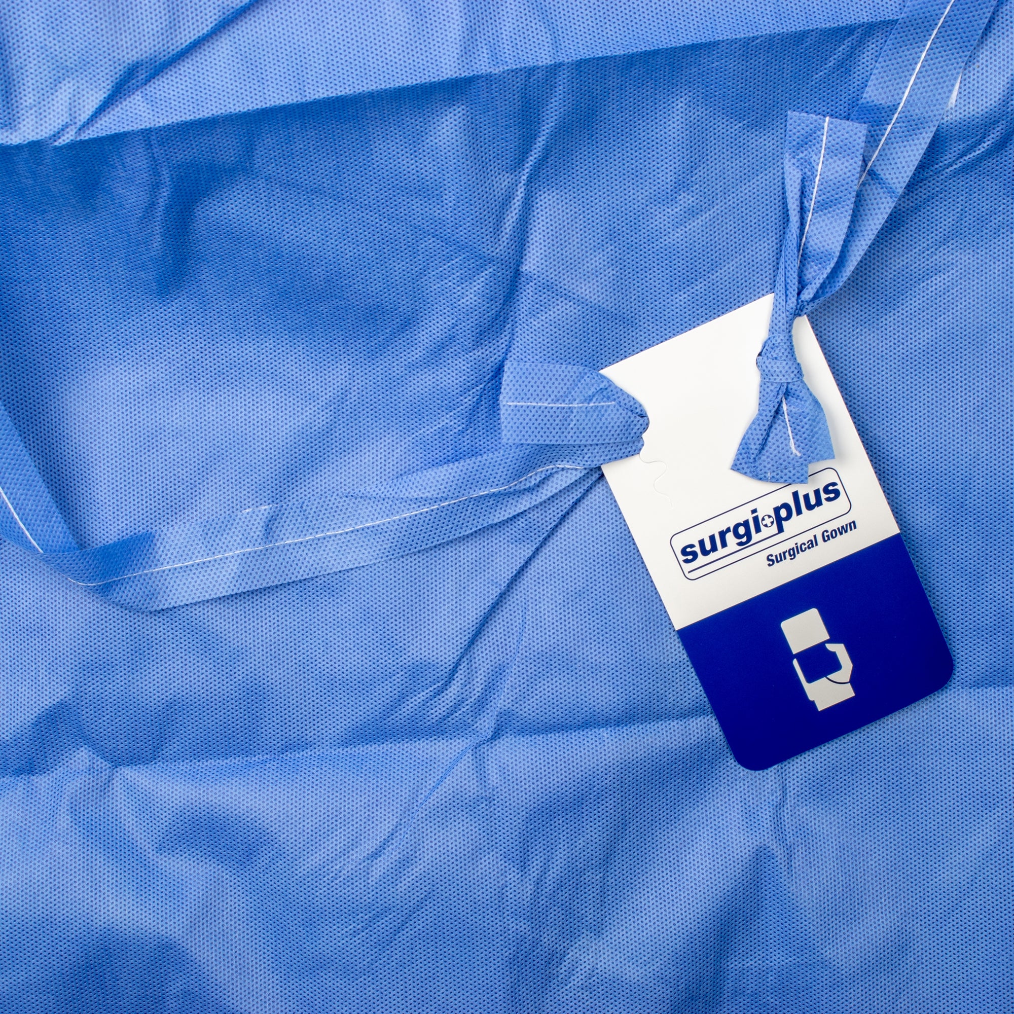 Non-Reinforced Surgical Gown with Towel Cypress X-Large Blue Sterile AAMI Level 3 Disposable