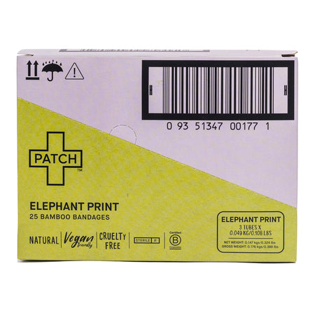 Adhesive Strip Patch™ Kids 3/4 X 3 Inch Bamboo Rectangle Kid Design (Elephant) Sterile