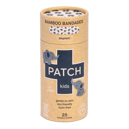Adhesive Strip Patch™ Kids 3/4 X 3 Inch Bamboo Rectangle Kid Design (Elephant) Sterile