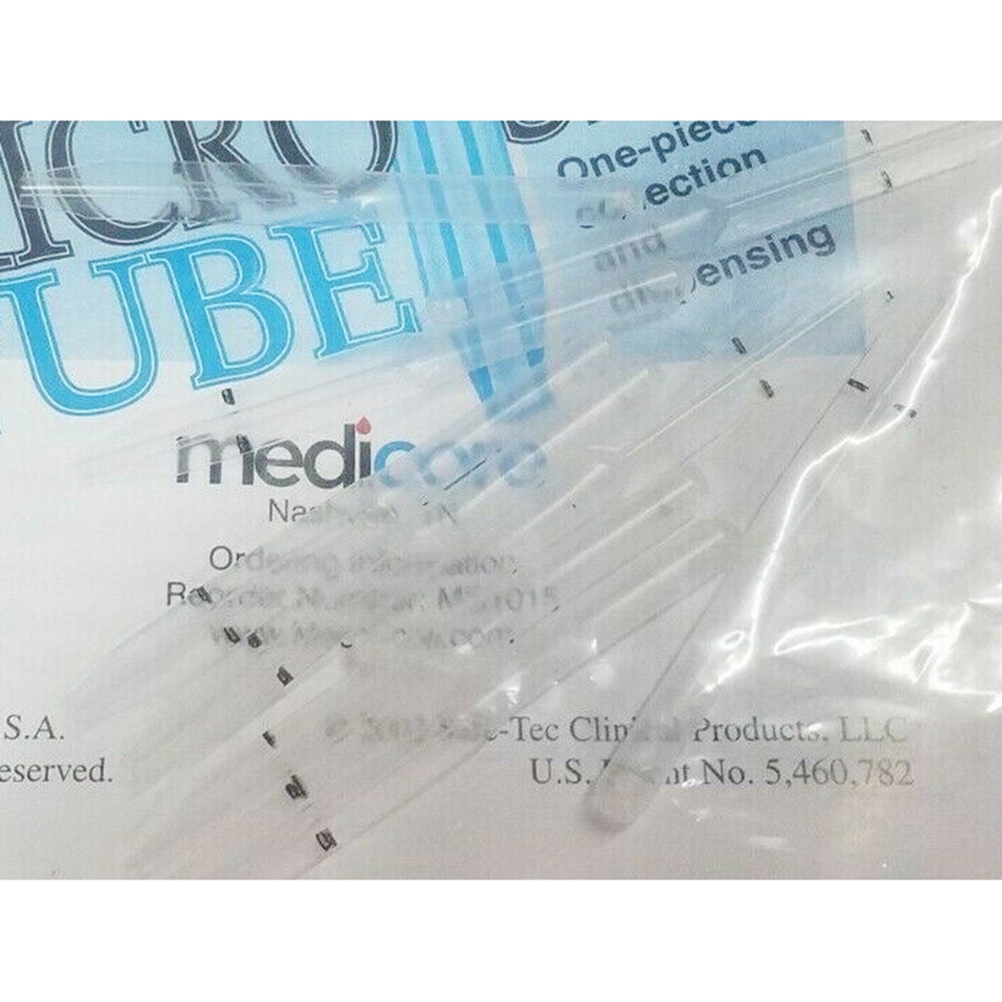 Microsafe® Capillary Blood Collection Tube Plain 15 µL Without Closure Plastic Tube