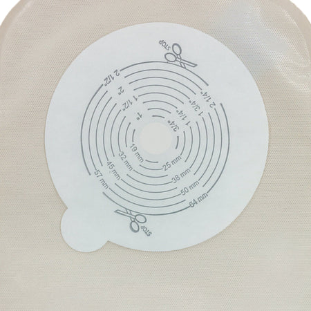Ostomy Pouch Securi-T™ One-Piece System 8 Inch Length Flat, Trim To Fit Closed End