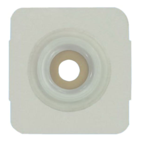 Ostomy Barrier Securi-T® Trim to Fit, Standard Wear Adhesive Tape Collar 57 mm Flange Red Code System Up to 1-3/4 Inch Opening 5 X 5 Inch