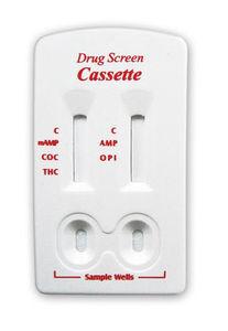 Drugs of Abuse Test Kit iCassette™ AMP, BAR, BZO, COC, mAMP/MET, MTD, OPI, OXY, PCP, THC 25 Tests CLIA Non-Waived