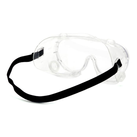 Protective Goggles Pyramex Fit Over Clear Tint Polycarbonate Lens Clear Frame Elastic Strap One Size Fits Most