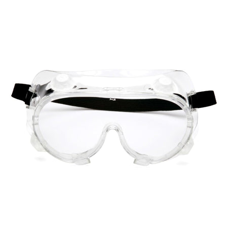 Protective Goggles Pyramex Fit Over Clear Tint Polycarbonate Lens Clear Frame Elastic Strap One Size Fits Most