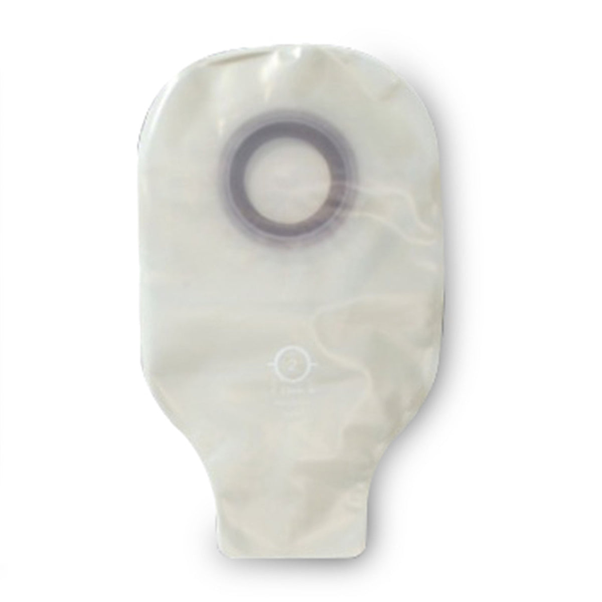 Ostomy Pouch Karaya 5 One-Piece System 9 Inch Length, Mini Convex, Pre-Cut 1-1/8 Inch Stoma Drainable