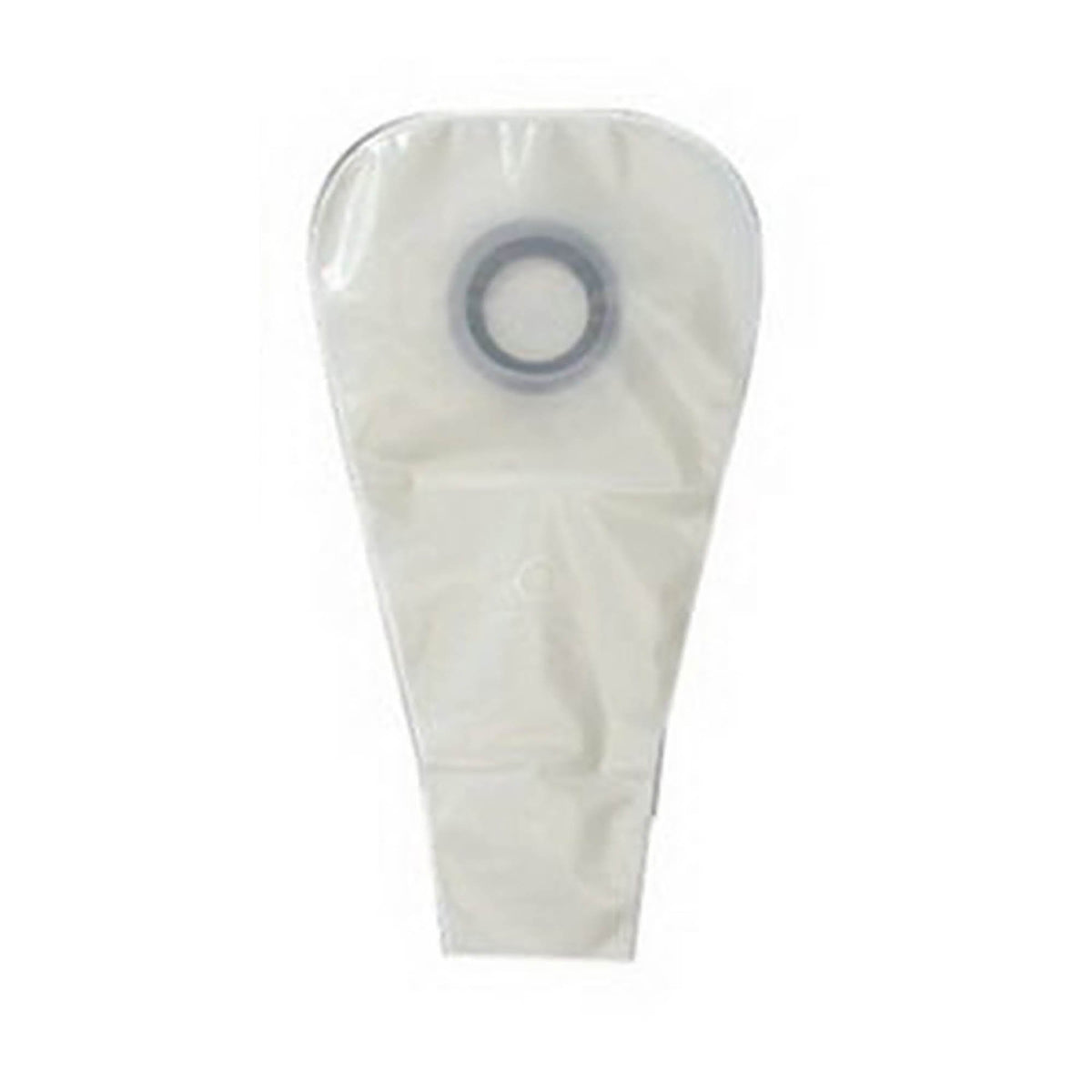 Ostomy Pouch Karaya 5 One-Piece System 12 Inch Length Convex, Pre-Cut 1-1/8 Inch Stoma Drainable