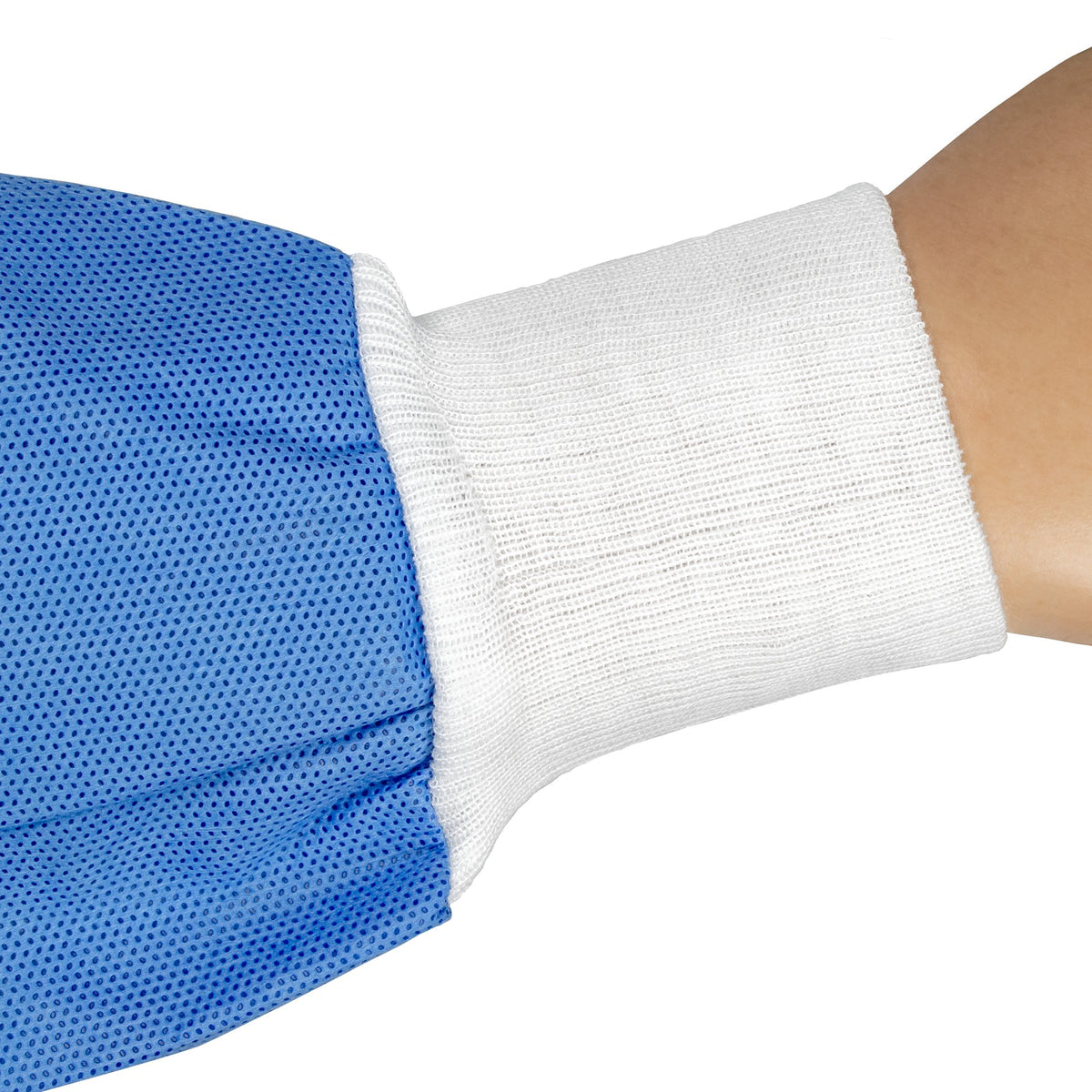 Non-Reinforced Surgical Gown with Towel Cypress X-Large Blue Sterile AAMI Level 3 Disposable