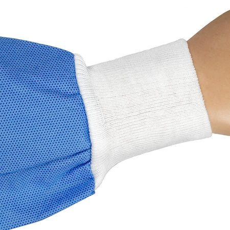 Non-Reinforced Surgical Gown with Towel Cypress X-Large Blue Sterile AAMI Level 3 Disposable