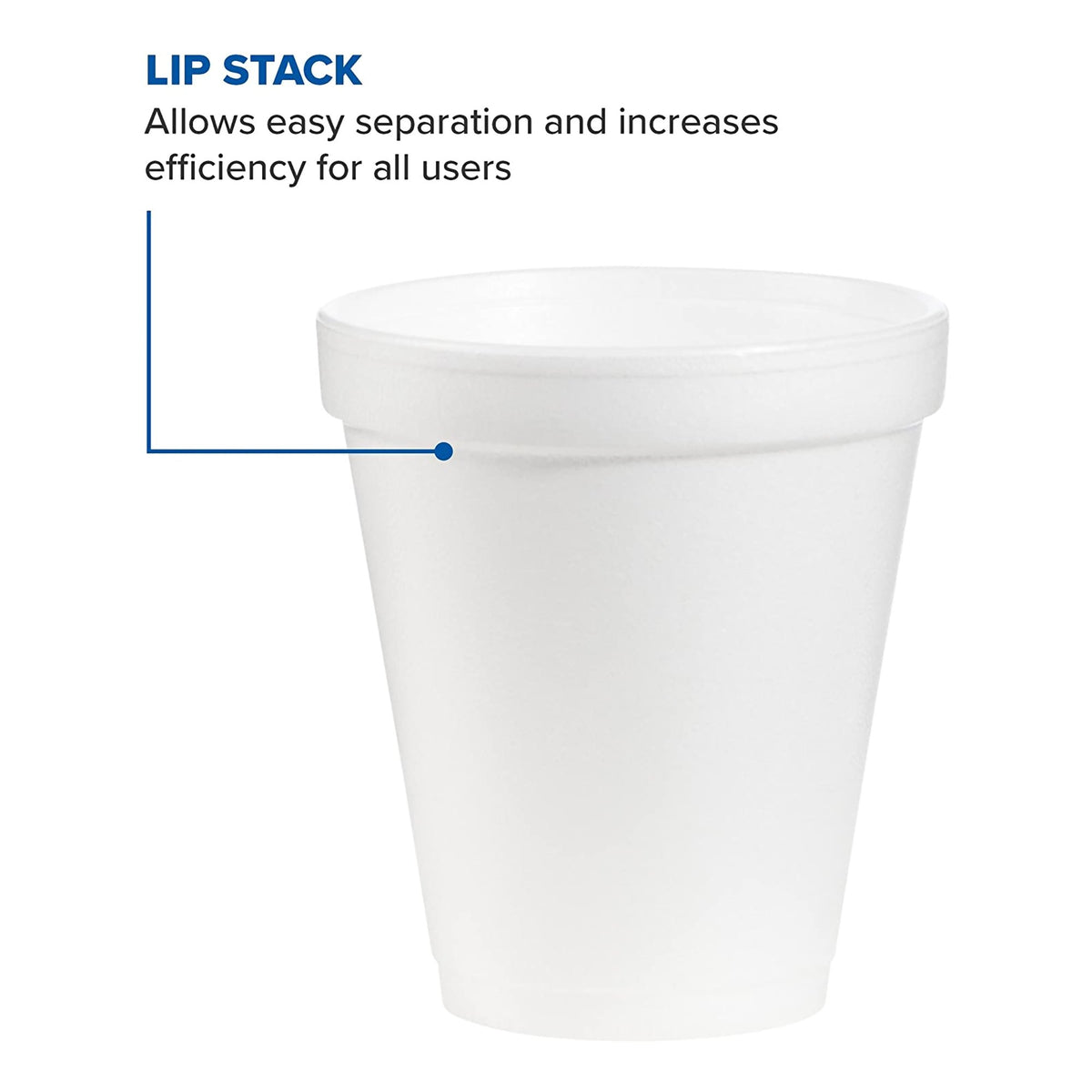 Drinking Cup WinCup® 12 oz. White Styrofoam Disposable