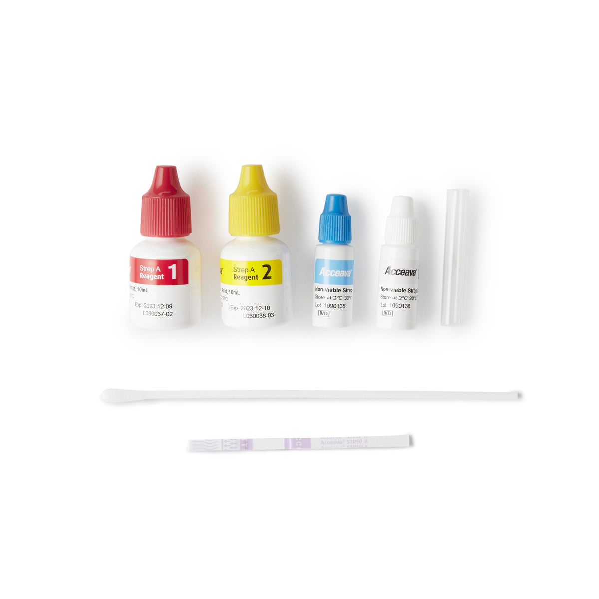 Respiratory Test Kit Acceava® Strep A Test 50 Tests CLIA Waived