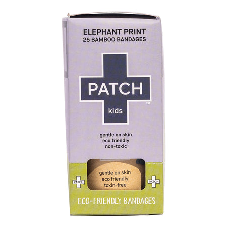 Adhesive Strip Patch™ Kids 3/4 X 3 Inch Bamboo Rectangle Kid Design (Elephant) Sterile
