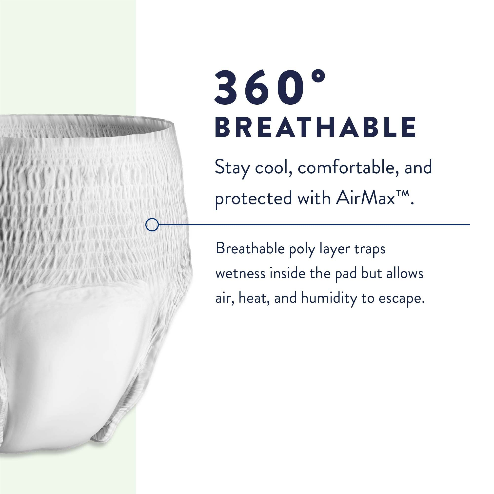 Unisex Adult Incontinence Brief Prevail® Per-Fit® Medium Disposable Heavy Absorbency