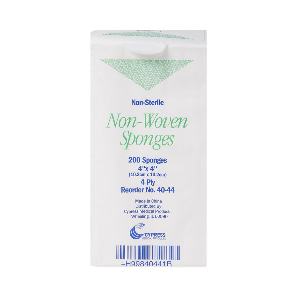 Nonwoven Sponge McKesson 4 X 4 Inch 200 per Pack NonSterile 4-Ply Square