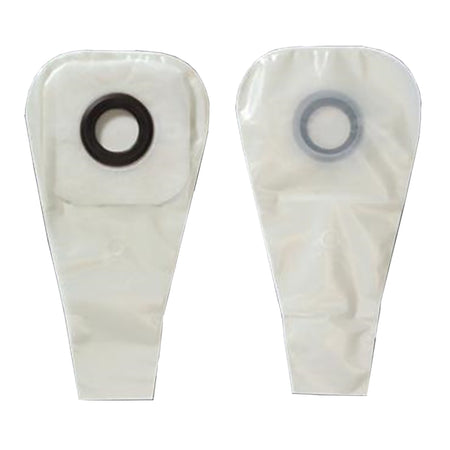 Ostomy Pouch Karaya 5 One-Piece System 16 Inch Length Convex, Pre-Cut 2 Inch Stoma Drainable