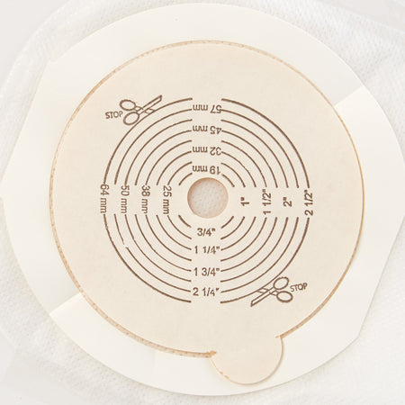 Ostomy Pouch Securi-T™ One-Piece System 12 Inch Length Flat, Trim To Fit Drainable