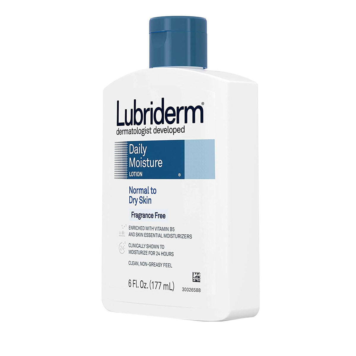 Hand and Body Moisturizer Lubriderm® 6 oz. Pump Bottle Unscented Lotion CHG Compatible