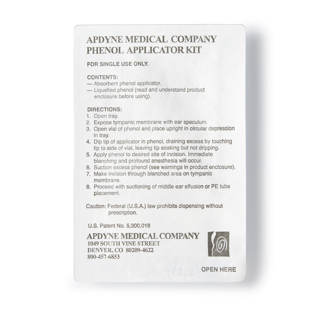 Apdyne Phenol Liquid 89% Liquid Multiple-Dose Kit 6 Swabs