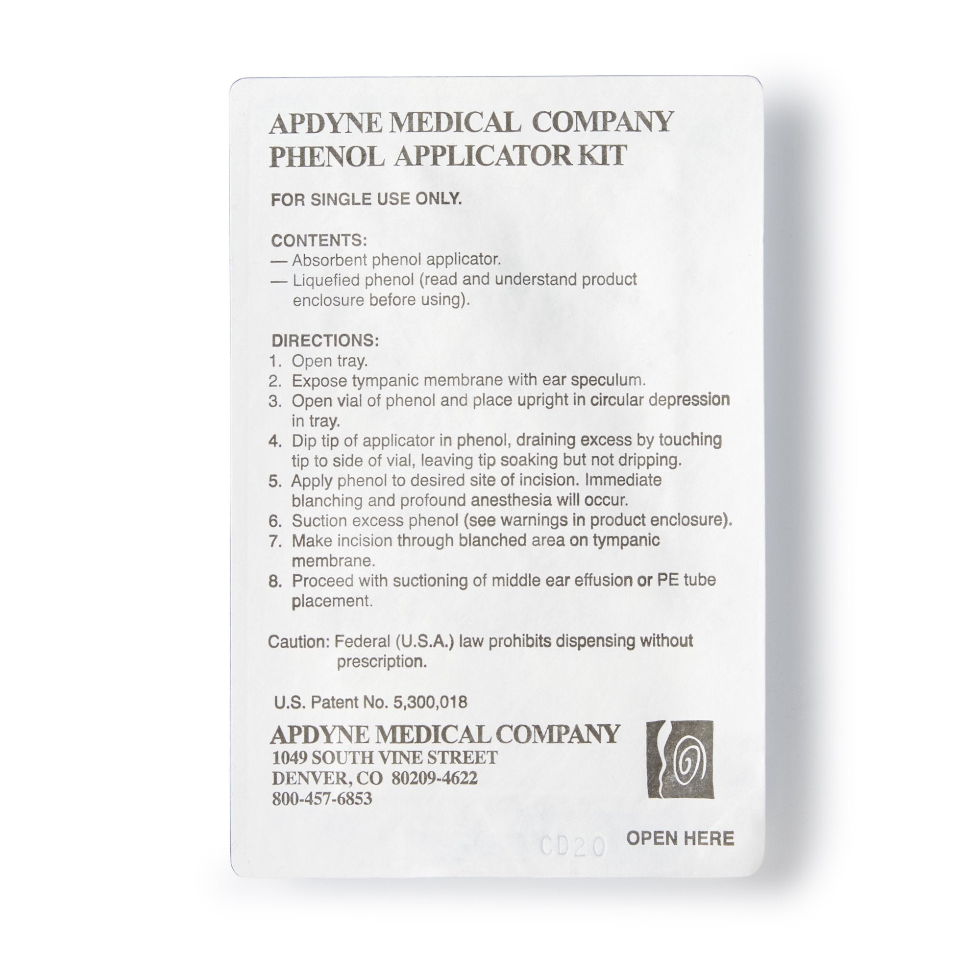 Apdyne Phenol Liquid 89% Liquid Multiple-Dose Kit 6 Swabs